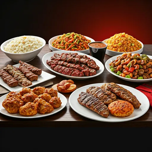 Grand festive Filipino barbecue spread